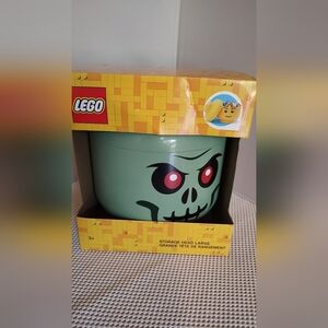 Lego Zombie Green Skeleton Storage Head Large NWT